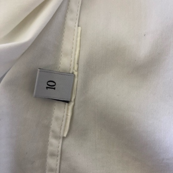 Valentino White Short Sleeve Button-up Blouse L - Picture 7 of 8